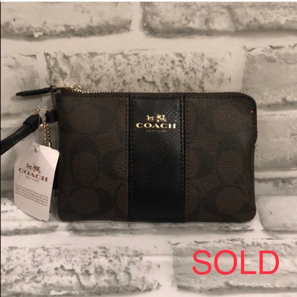 Coach Handbags - *SOLD* COACH NWOT Wristlet Wallet Brown Monogram